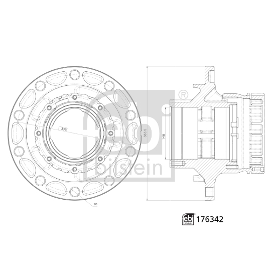 176342 - Wheel hub 
