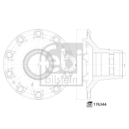 176344 - Wheel hub 