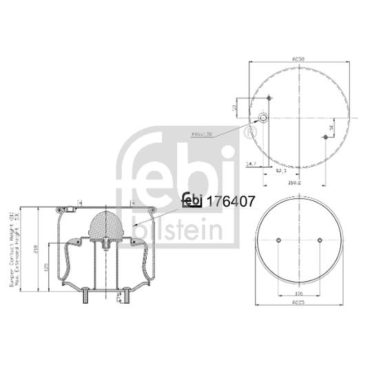 176407 - Bellow, air suspension 