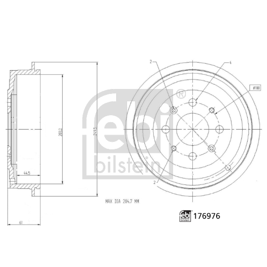 176976 - Brake Drum 