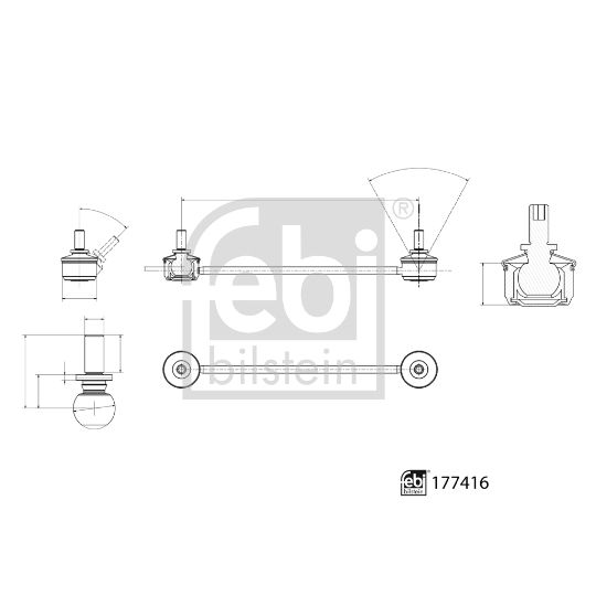 177416 - Rod/Strut, stabiliser 