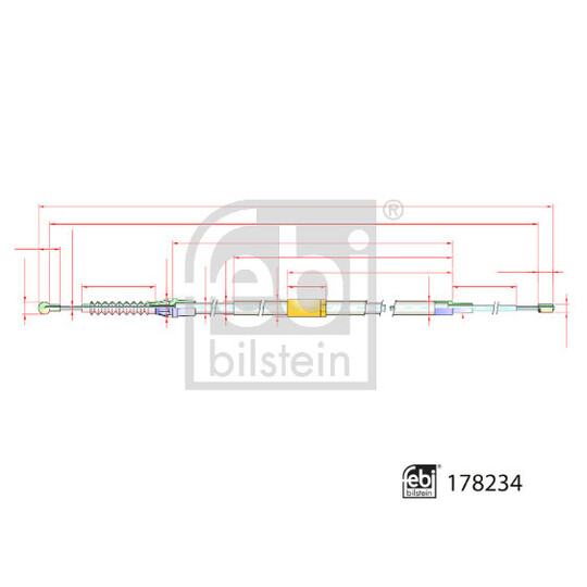 178234 - Cable, parking brake 