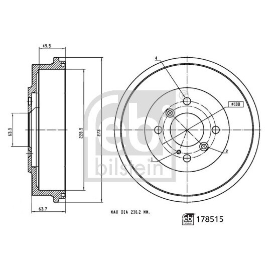 178515 - Brake Drum 