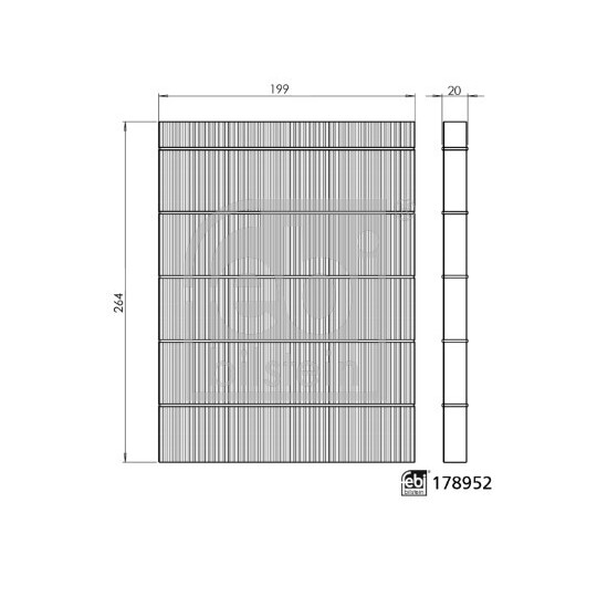 178952 - Filter, interior air 