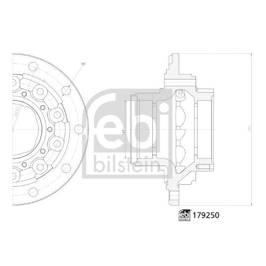 179250 - Wheel hub 