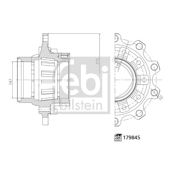 179845 - Wheel hub 