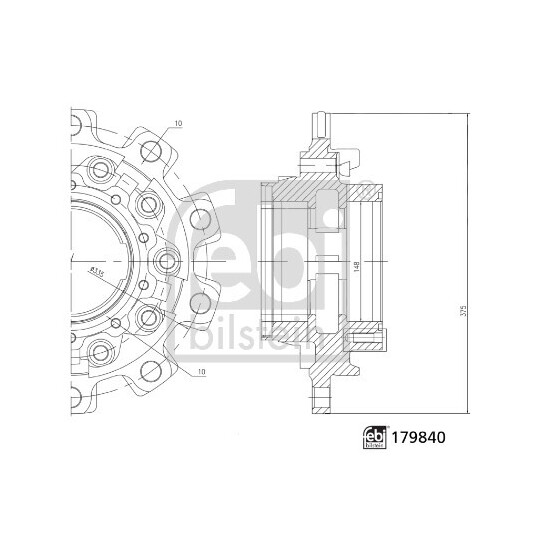 179840 - Wheel hub 