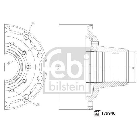 179940 - Wheel hub 