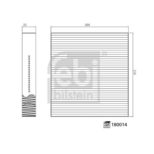 180014 - Filter, interior air 