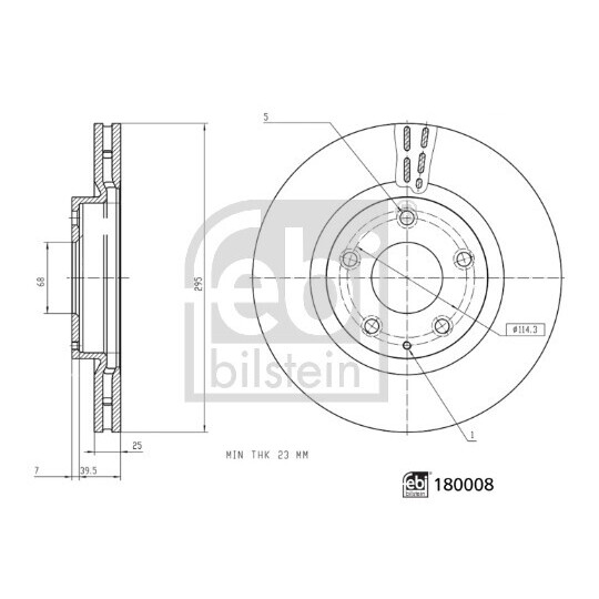 180008 - Bromsskiva 