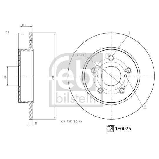 180025 - Brake Disc 