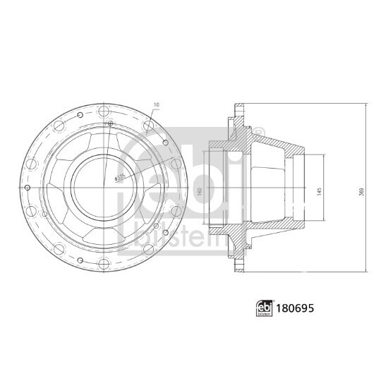 180695 - Wheel hub 