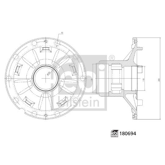 180694 - Wheel hub 