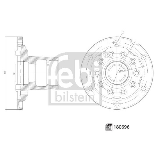 180696 - Wheel hub 