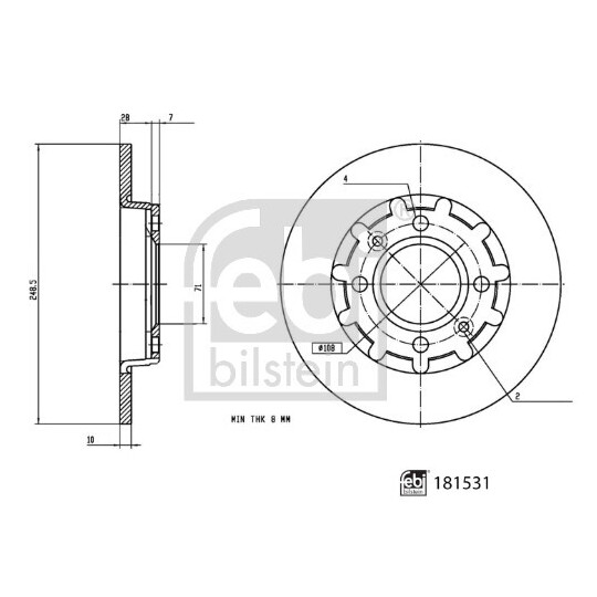 181531 - Bromsskiva 