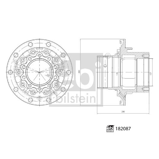 182087 - Wheel hub 