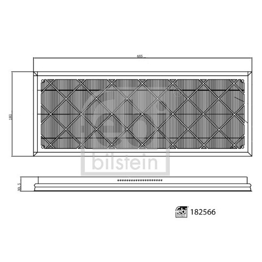 182566 - Filter set, cabin air 