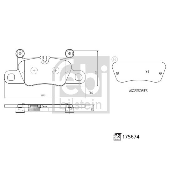 175674 - Brake Pad Set, disc brake 