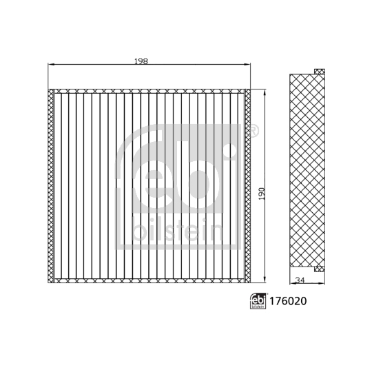 176020 - Filter, interior air 