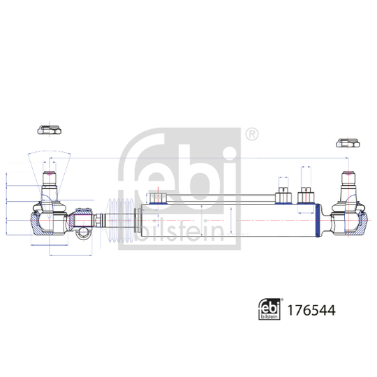 176544 - Slave Cylinder, power steering 