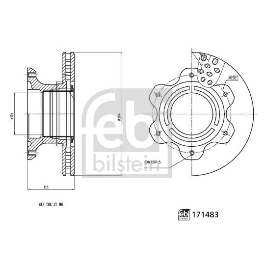 171483 - Bromsskiva 