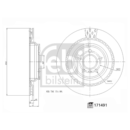 171491 - Bromsskiva 