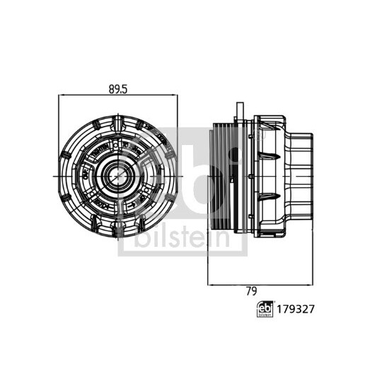 179327 - Cap, oil filter housing 