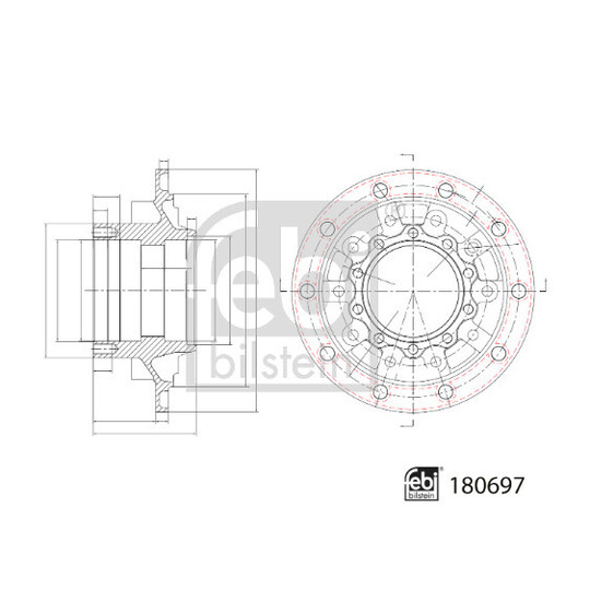 180697 - Wheel hub 