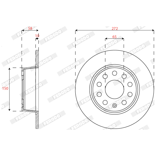 DDF2825C - Brake Disc 