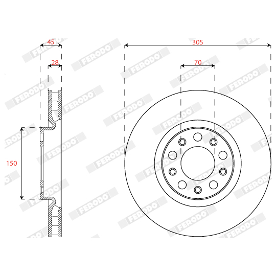 DDF2773C - Brake Disc 