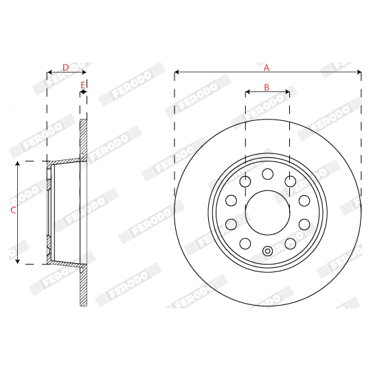 DDF2825C - Brake Disc 