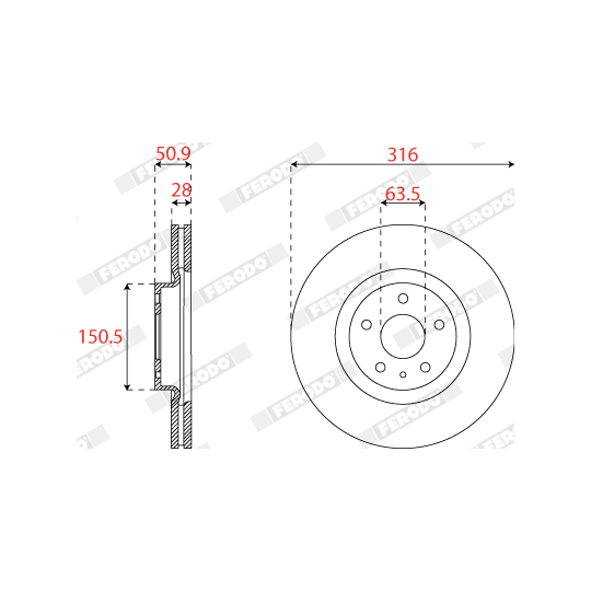 DDF2789C - Brake Disc 