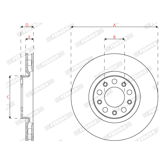 DDF2773C - Brake Disc 