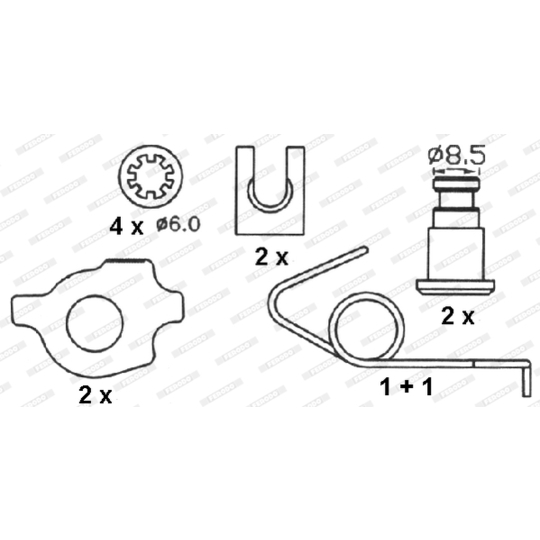 FSB187 - Brake Shoe Set 