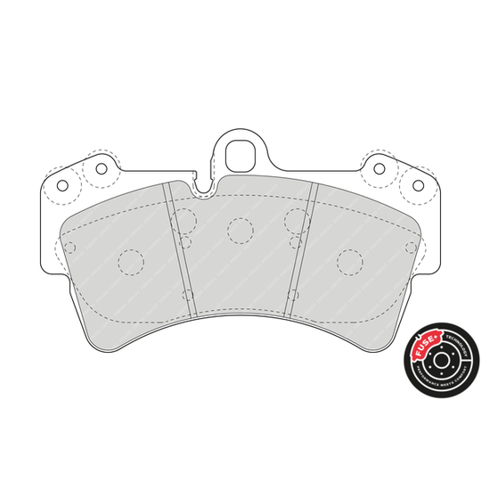 FDB1626 - Brake Pad Set, disc brake 