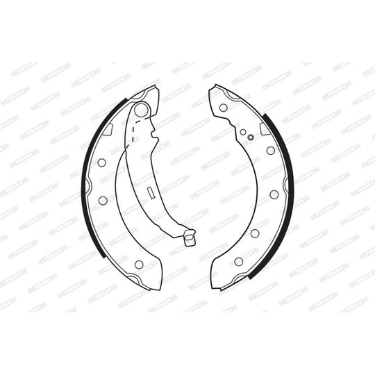 FSB519 - Brake Shoe Set 