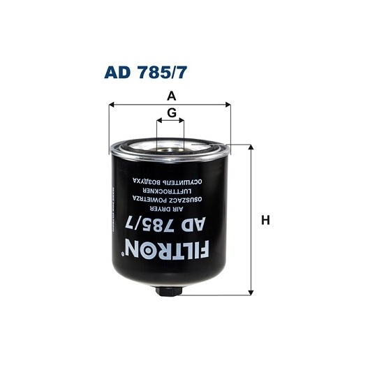 AD 785/7 - Air Dryer Cartridge, compressed-air system 