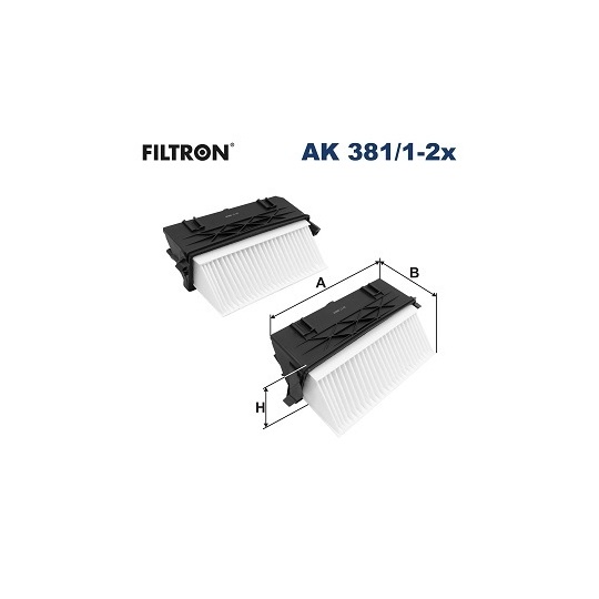 AK 381/1-2x - Air filter 