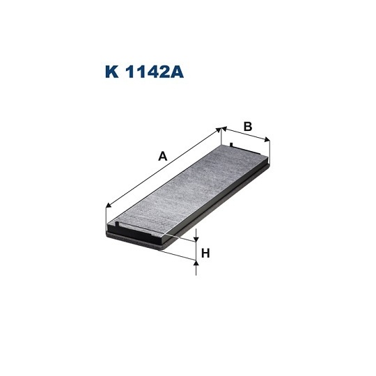 K 1142A - Filter, interior air 