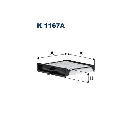 K 1167A - Filter, interior air 