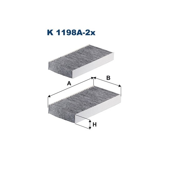 K 1198A-2x - Filter, salongiõhk 