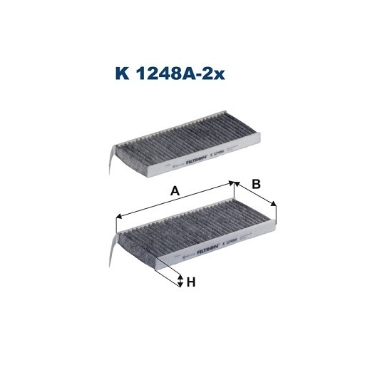 K 1248A-2x - Filter, interior air 