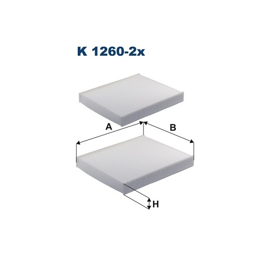 K 1260-2x - Filter, interior air 