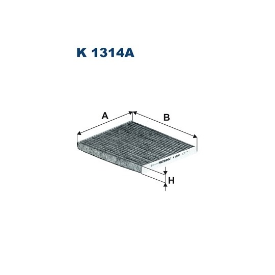 K 1314A - Filter, kupéventilation 