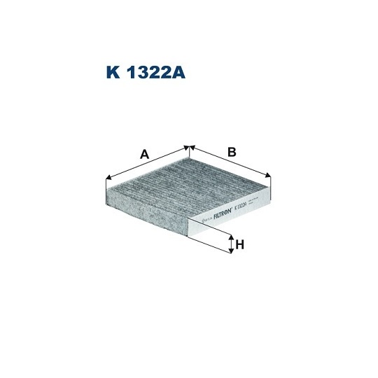 K 1322A - Filter, interior air 