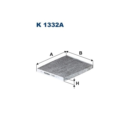 K 1332A - Filter, kupéventilation 