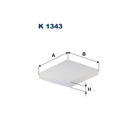 K 1343 - Filter, interior air 