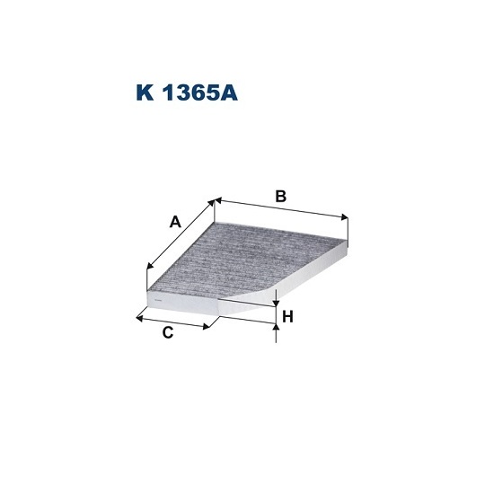 K 1365A - Filter, interior air 