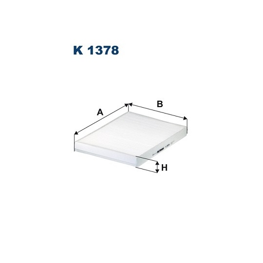 K 1378 - Filter, interior air 