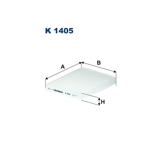 K 1405 - Filter, kupéventilation 